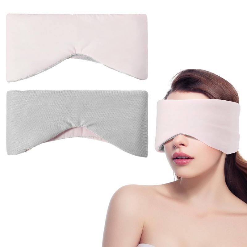 Antifaz para Dormir, Disponible a Doble Cara, Suave y Cómoda,