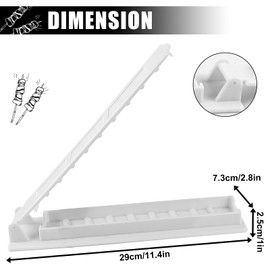 Kebab Maker, 11 Inch Long Press Mould, Thick Plastic Manual Kebab Mould, Turkish Kebab Maker and Kabob Skewers, Kebab Maker Press White, Kebab Maker Machine for Barbecuing Picnic