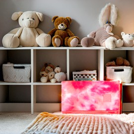 Funky Junque Large Soft Warm Lightweight Baby Throw Blanket for Toddler Bed, Strollers, Naps, Daycare Preschool Baby Throw Blanket - Tie Dye - Fuchsia/Pink