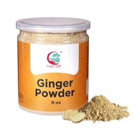 Ginger Powder 8oz | As Spicy as Fresh Ginger | Flavourful Powder | 100% Pure and Natural | Great for Baking and Tea | By Yogi’s Gift®