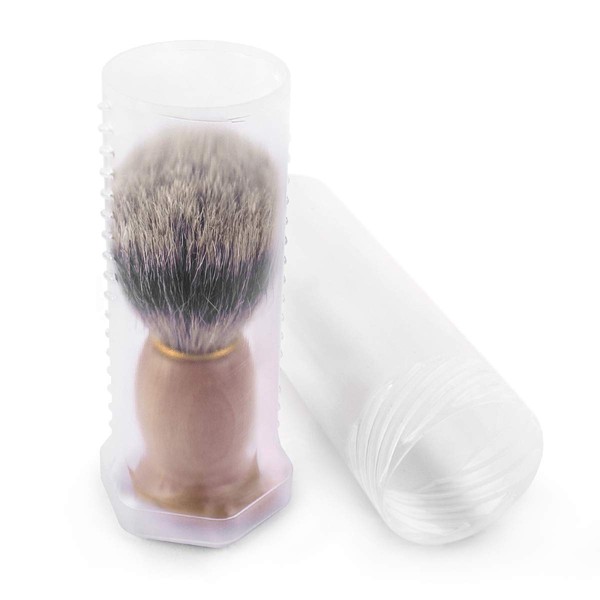 QSHAVE Shaving Brush Travel Case Holder Fit for Most of Shaving Brushes (Brush not Included)