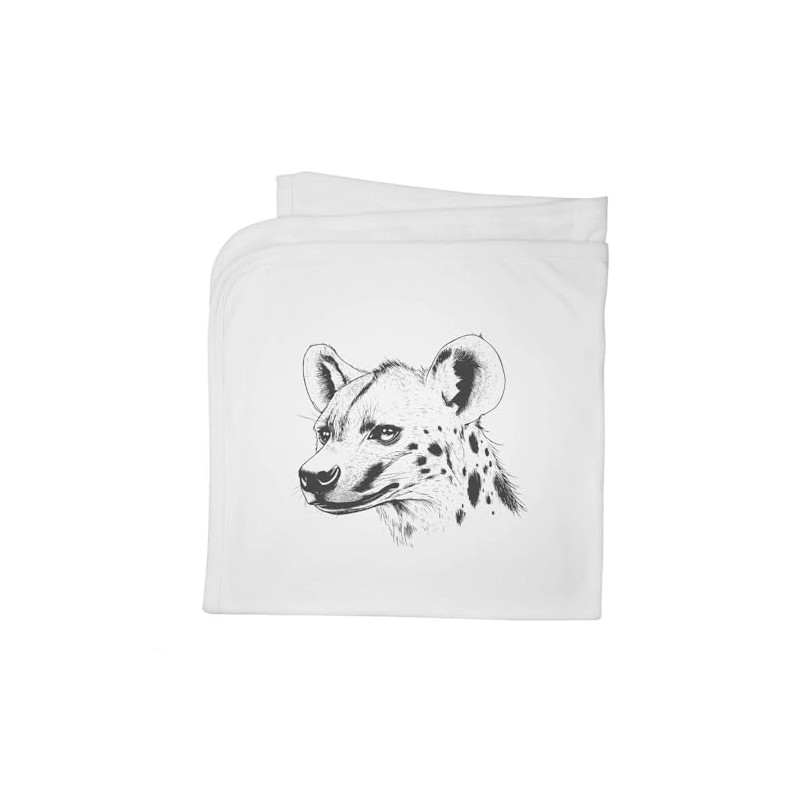 Azeeda 'Hyena Side View' Cotton Baby Blanket/Shawl (BY00039888)