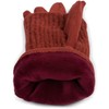styleBreaker Women's Touchscreen Fabric Gloves with Removable Knitted Cuffs, Warm,