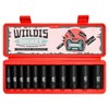 WIILDIS 11 Pieces 3/8-Inch Drive Deep Impact Socket Set, 5/16