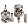 10PCS BNC Male Crimp Solder Attachment Connector 50 Ohm Impedance