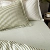 Yard Hebden Mélange Stripe Cotton Fitted Sheet - Super King