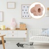 MOROBOR 6 x Wooden Flower Shaped Cabinet Knobs Handmade with