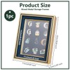 OLYCRAFT Pin Display Case, Badge Case, Medal Display Frame, Wooden