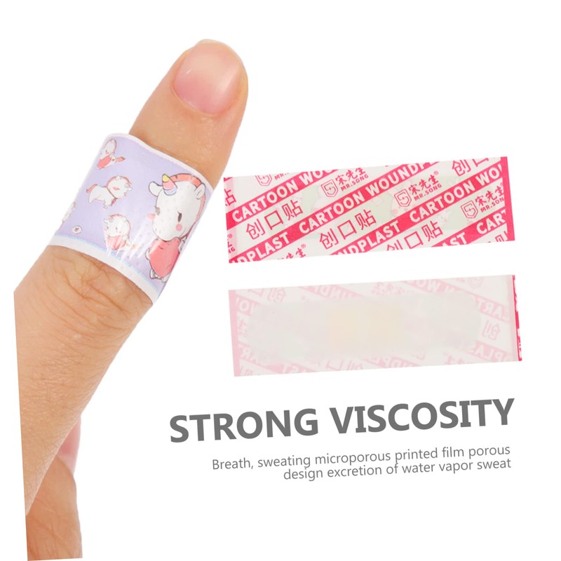 KOMBIUDA Cartoon Hemostatic Woundplast Breathable Care Patch for Wounds Strong