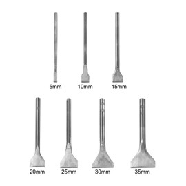 uxcell 7pcs Slot Leather Punch, 5mm-35mm, Leather Cutter, Belt End Cutter, Carbon Steel Slotted Straight Punch Tool for Crafting Strap Belt, Wallet and Bag