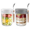 CGHWBEA Overnight Oats Container - Yogurt Oatmeal Glass Canning with