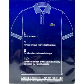 LACOSTE EAU DE LACOSTE L.12.12 POUR LUI MAGNETIC EDT SPRAY MEN 3.3 Oz / 100 ml