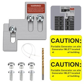BFLCTGCF Generator Interlock Kit Compatible with Square D QO or Homeline 100 or 125 amp Breaker, 3/4 to 7/8 Inch Spacing Between Main and Branch Breaker