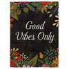 pingpi Good Vibes Only Double Sided Burlap Garden Flag 12.5"x18"