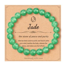 Seyaa Jade Bracelet for Women, Good Luck Beaded Bracelet for Women, Birthday Christmas Mothers'day Gift for Mom