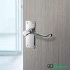 EAI Polished Chrome Victorian Scroll Door Handles | 1 Pair