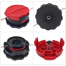 CMZST260H Replacement String Trimmer Spool Head Compatible with Craftsman CMCST920 CMCST960 CMCST920M1 CMCST960E1 Type 1,Qucikwind Weedwacker Series Cordless Weed Eater String Trimmers,Red,1-Pack