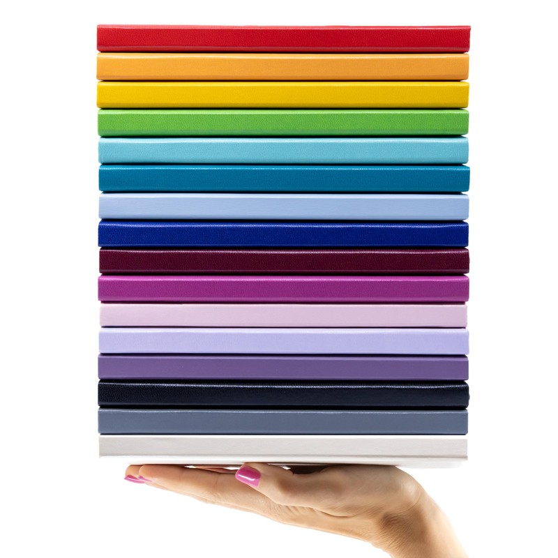 PAPERAGE Blank Journal Notebook, (Black), 160 Pages, Medium 5.6 in