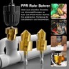 Treki Pack of 3 Water Pipe Step Drill PPR Pipe