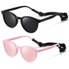 Vcarsian Cute Kids Polarized Sunglasses,Baby Sun Glasses with Strap for