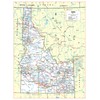 Cool Owl Maps Idaho State Wall Map Poster Rolled 24"Wx32"H