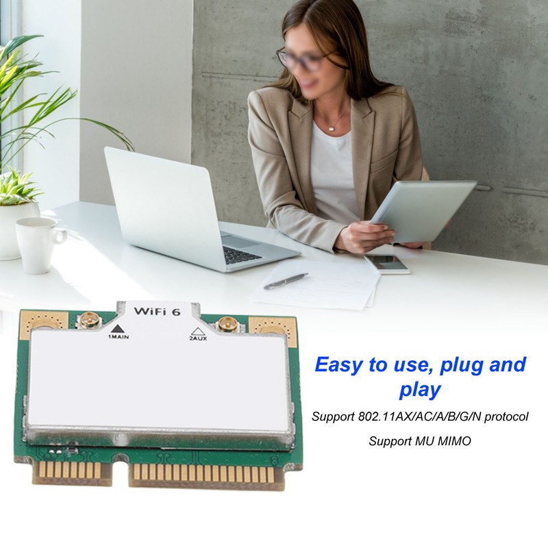 Gigabit Wireless Internet Card 2.4G 574Mbps 5G 2400Mbps Mini Pcie
