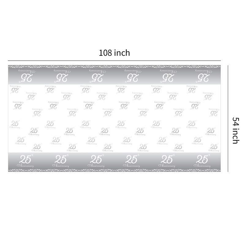 APOWBLS 25th Anniversary Wedding Party Tablecloth (2)