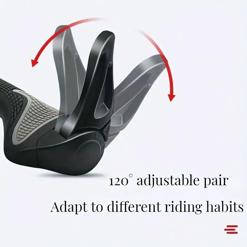 AIMALL 5.5 Inch Mountain Bike Handlebar Grips, Non-Slip Rubber Bicycle