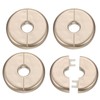 HARFINGTON 4pcs Wall Split Flange 11mm/0.4" Self-Adhesive Plumbing Cover Plates