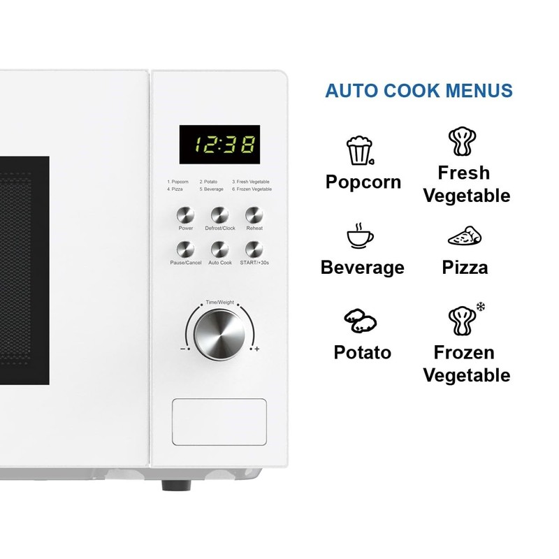 Emerson MW1101W Microwave Oven with Timer & LED Display 1000W,
