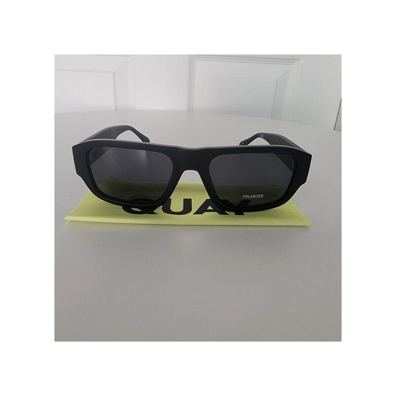 Quay Nigh Cap Matte Black Polarized Sunglasses
