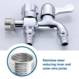 Be In Your Mind 4 Pieces 1/2 Male to 3/8 Female Water Pipe Reducer Thread Reducer Accessories for Pipes Radiator Water Tanks Sanitary Equipment BSP Thread