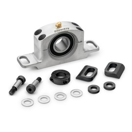 SuperATV Heavy Duty Cast Aluminum Carrier Bearing Compatible with Can Am Models (See Fitment) - Self Aligning and Greaseable