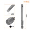 HARFINGTON 10pcs SL6 Magnetic SLotted Screwdriver Bits 6mm S2 Steel