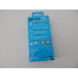 JLab Audio JBUDSPRO Signature Earbuds with Mic & Track Control White/Gray New