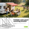 2 Sets (4 Pack) 45inch Adjustable Solar Panel Tilt Mount