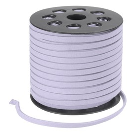 PATIKIL 50 Yards x 5mm Faux Suede Leather Cord, Leather Lace String for Bracelet Necklace Beading Making DIY Crafts, Light Purple