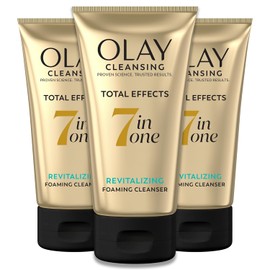 Foaming Face Wash by Olay Total Effects, Revitalizing Facial Cleanser, 5.0 Fluid Ounce (Pack of 3)