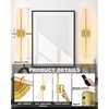 Modern Battery Operated Wall Sconce Set of 2,10000mAh,Upgraded Wireless LED