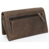 Women's Brown Natural Durable Genuine Leather Wallet