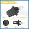A ABSOPRO 5pcs DC 12V 1.2W T5 Dashboard Light Blub