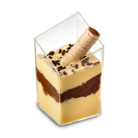 EMI Yoshi Koyal Diamond Cube Serving Cup, 1.6 by 3-Inch, White, Set of 200