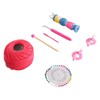Wooden Knitter Spool Educational Doll Shape Portable Knitting Tool Kit