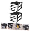 WHAMVOX 2pcs Organizer for Desk Storage Stationery and Cosmetics Storage