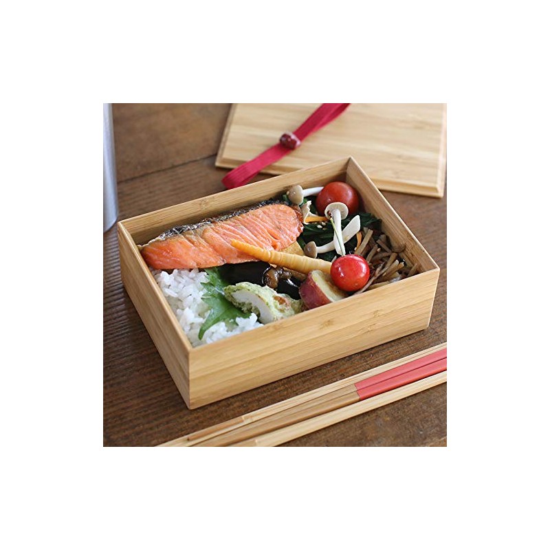 Kochosai Kosuge 1-Tier Lunch Box, Red