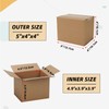 ZBEIVAN Shipping Boxes Mailers 5x4x4 inches Corrugated Cardboard Small Packing