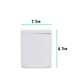 Omoidoido Reminder [Reduces Mold Formation] Diatomaceous Earth Urn, Natural Material Gentle on Bones, Moisturizing and Deodorizing, Reverts to Soil, White, 2.5 Inches