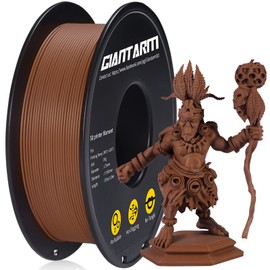 GIANTARM 3D Printer Filament 1kg,Matte Brown PLA and Bone PLA 1.75mm Dimensional Acuuracy +/-0.03mm,1080 Feet Per Roll,Vacuum Packaging