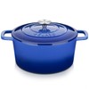 Velaze 6 QT Enameled Dutch Oven Pot with Lid, Cast