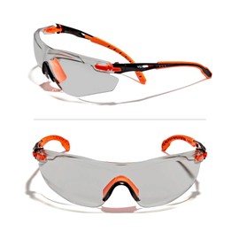 OPTIFENSE™ VS3 Anti Fog, Premium CLEAR/TINTED Safety Glasses, ANSI Z87+, (Orange Frame, Tinted Lens)